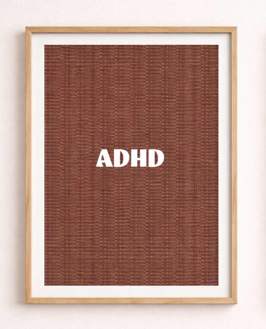 adhd plakat (brun) adhd plakat (brun)